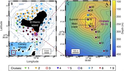 Significant Release of Dissolved Inorganic Nutrients From the Shallow Submarine Volcano Tagoro (Canary Islands) Based on Seven-Year Monitoring